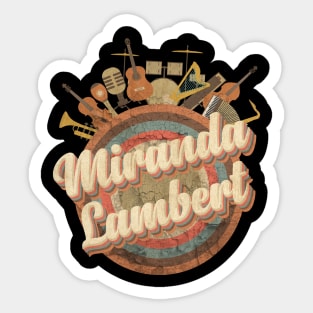 Music Tour Vintage Retro Style // Miranda Leigh Lambert Sticker